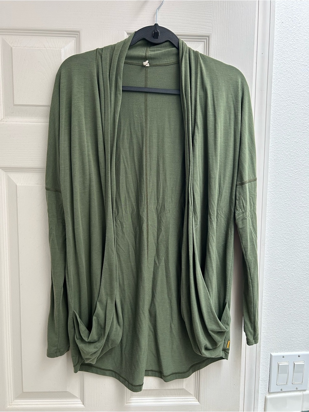 Lucy Draped Open-Front cardigan